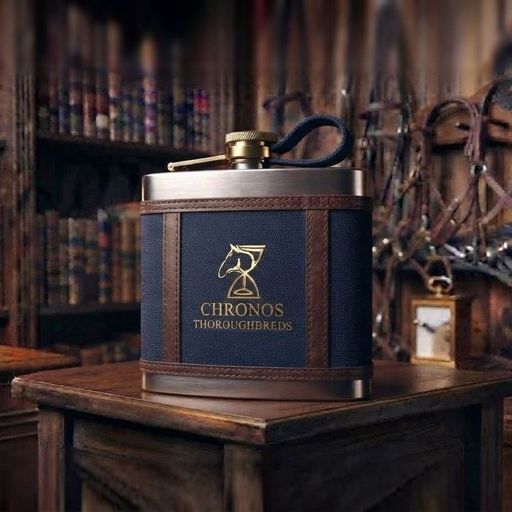 Chronos Thoroughbreds Hip Flask